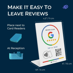 Support Carte de Visite NFC | Boost Avis Google & Référencement