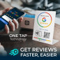 Google Review Tap Card Stand – NFC QR Code for Fast Reviews, Boost Google Rank | Digital Card, iPhone & Android Compatible