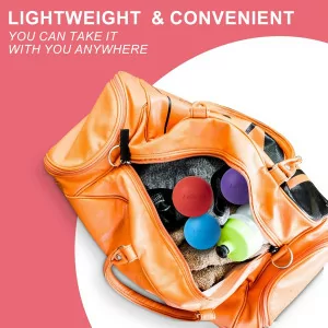 Massage Lacrosse Balls 2-Pack for Myofascial Release & Deep Tissue Pain Relief