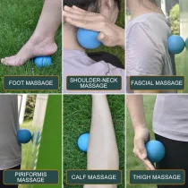 Massage Lacrosse Balls 2-Pack for Myofascial Release & Deep Tissue Pain Relief