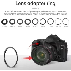 Téléprompteur LENSGO Portable 7.9'' pour iPad Smartphone DSLR