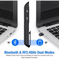Clicker Présentation Bluetooth & RF 2.4GHz Sans Fil pour Mac