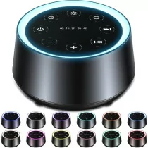 EasyHome Sleep Sound Machine with 30 Sounds, Night Light & Timers