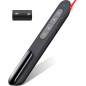 Télécommande Présentation Sans Fil Bluetooth & RF 2.4GHz, Compatible Mac, Pointeur Rouge, Alimentée AAA
