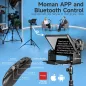 Moman Teleprompter Métal 12 avec télécommande APP pour iPad, DSLR, smartphone – Kit complet MT12