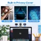 Webcam 4K avec anneau lumineux, autofocus, TOF, couverture privée, micro - 1080P 60FPS pour streaming