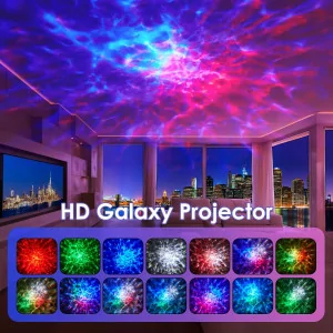 Galaxy Projector with Bluetooth Speaker & 15 White Noise Sounds - Timer & Remote