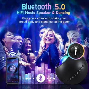 Galaxy Projector with Bluetooth Speaker & 15 White Noise Sounds - Timer & Remote