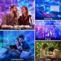 Galaxy Projector with Bluetooth Speaker & 15 White Noise Sounds - Timer & Remote