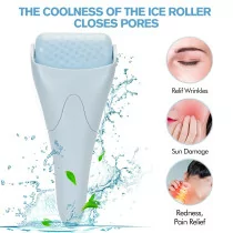 Ice Roller for Face & Eyes - Cooling Massager for Wrinkles & Puffiness