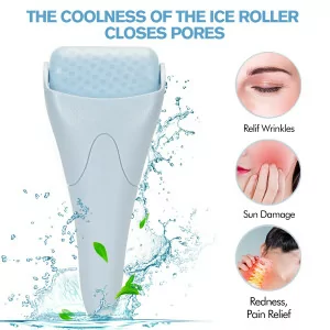 Ice Roller for Face & Eyes - Cooling Massager for Wrinkles & Puffiness