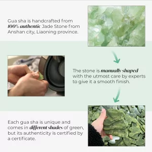 PLANTIFIQUE Jade Gua Sha Tool | Face Sculpting & Jawline Massage Gift