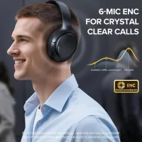 Casque Bluetooth ANC 6.0 - 120H, Micro Clair, Haut-Résolution