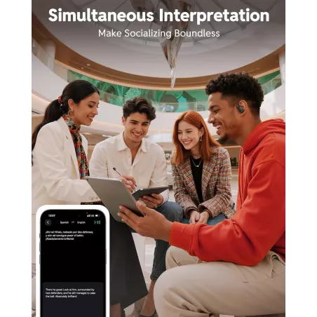 Écouteurs Sans Fil PocBuds Bluetooth IPX7, 80h Autonomie