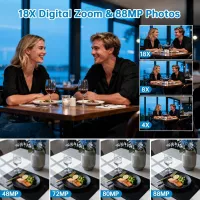 Caméra Vidéo 8K 2025 Ultra HD 88MP Wifi Vlogging YouTube