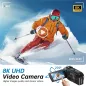 Caméra Vidéo 8K 88MP 18X Zoom Wifi Vlogging 2025 avec Micro, Carte 32G, Stabilisation 6-Axes, Vision Nuit IR