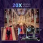 Tenveo Caméra PTZ 4K NDI AI Auto-Tracking Visage 20X Zoom HDMI/LAN/USB3.0 PoE Streaming Live