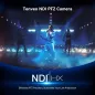 Tenveo Caméra PTZ 4K NDI AI Auto-Tracking Visage 20X Zoom HDMI/LAN/USB3.0 PoE Streaming Live