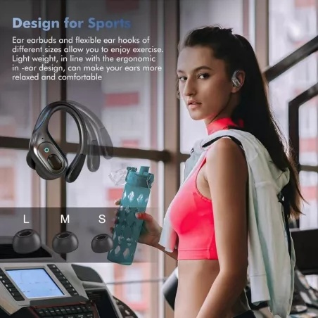 Écouteurs Sans Fil Sport Bluetooth 75H Autonomie IPX7