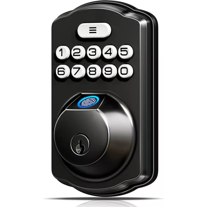 Veise KS02A Fingerprint Keyless Door Lock – Auto Lock, Biometric Keypad