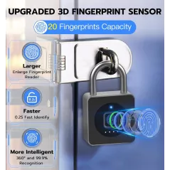 Cadenas Biométrique eLinkSmart Bluetooth - Sans Clé, Étanche