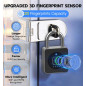 eLinkSmart Fingerprint Gym Locker Lock - Keyless Biometric Bluetooth Smart Padlock, Weatherproof, Black eLinkSmart Fingerprint Gym Locker Lock - Keyless Biometric Bluetooth Smart Padlock, Weatherproof, Black