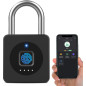 eLinkSmart Fingerprint Gym Locker Lock - Keyless Biometric Bluetooth Smart Padlock, Weatherproof, Black eLinkSmart Fingerprint Gym Locker Lock - Keyless Biometric Bluetooth Smart Padlock, Weatherproof, Black