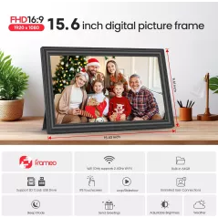 64GB 15.6 Frameo Digital Photo Frame WiFi FHD Touch Screen Gift
