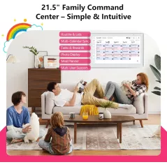 Calendrier Digital 21,5 Full HD Tactile – Planificateur Familial