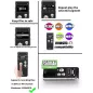 Enregistreur vocal numérique 16GB rechargeable USB pour conférences avec lecture, dictaphone compact amélioré