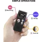 Digital Voice Recorder 16GB USB Rechargeable Dictaphone with Playback for Lectures - Compact Tape Recorder