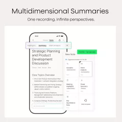 Plaud NotePin S AI Voice Recorder - Wearable Notetaker, 112 Languages
