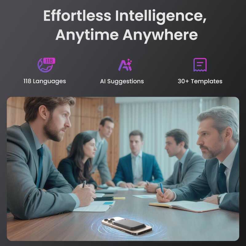 AI Voice Recorder Pro: Transcribe, Summarize, Noise Cancel, 152 Langs