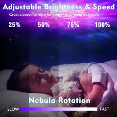 Projecteur Astronaute LED 8 Couleurs - Lumière Nuit Étoilée