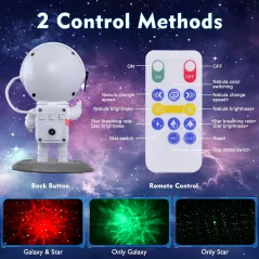 Projecteur Astronaute LED 8 Couleurs - Lumière Nuit Étoilée