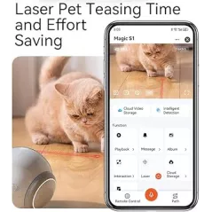 1080P Pet Camera Robot with Night Vision, 2-Way Talk & Auto-Recharge