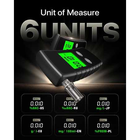 Portable Alcohol Breathalyzer Tester for Accurate BAC Measurement on the Go