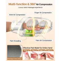 Appareil de Massage Main Chauffant - 9 Modes & Intensités