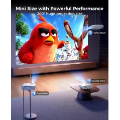 Mini Projecteur ELEPHAS 7000L HD 1080P pour Smartphone et TV