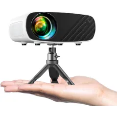 Mini Projecteur ELEPHAS Portable 7000L 1080P HD, Écran 200, Compatible iPhone/Android/TV Stick/HDMI/USB/SD