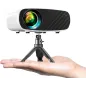 Mini Projecteur ELEPHAS Portable 7000L 1080P HD, Écran 200, Compatible iPhone/Android/TV Stick/HDMI/USB/SD