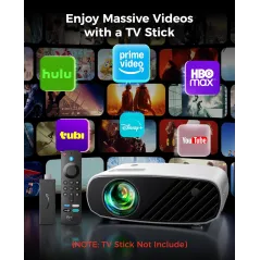 ELEPHAS Mini Projector 7000L – Portable 1080P HD for iPhone & Android