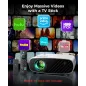 ELEPHAS Mini Projector 7000L, Portable 1080P HD Movie Projector with 200 Screen, Sync for iPhone/Android/TV/HDMI/USB