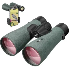 Jumelles 12x50 UHD pour Adultes, Puissantes, Adaptateur Téléphone, Vue Large, Légères, Étanches IPX7, Prisme BAK4