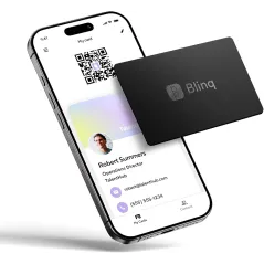 Blinq NFC Digital Business Card - Instant Tap Share, iPhone & Android