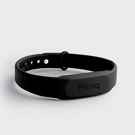 Bling NFC Wristband Noir - Carte de Visite Digitale Instantanée