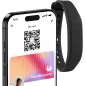 Blinq NFC Bracelet - Carte de Visite Digitale Instantanée par Tap - Compatible iPhone & Android (Noir)