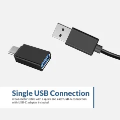 Cyber Acoustics CA-2890 : Barre HP USB stéréo facile à installer