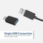 Barre de son stéréo USB Cyber Acoustics CA-2890 – Se fixe au moniteur, commandes pratiques