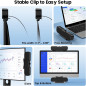 Cirqon Black Desktop Computer Speakers with Volume Knob, Sturdy Clamp, Compact Design, USB/USB-C Powered Cirqon Black Desktop Computer Speakers with Volume Knob, Sturdy Clamp, Compact Design, USB/USB-C Powered